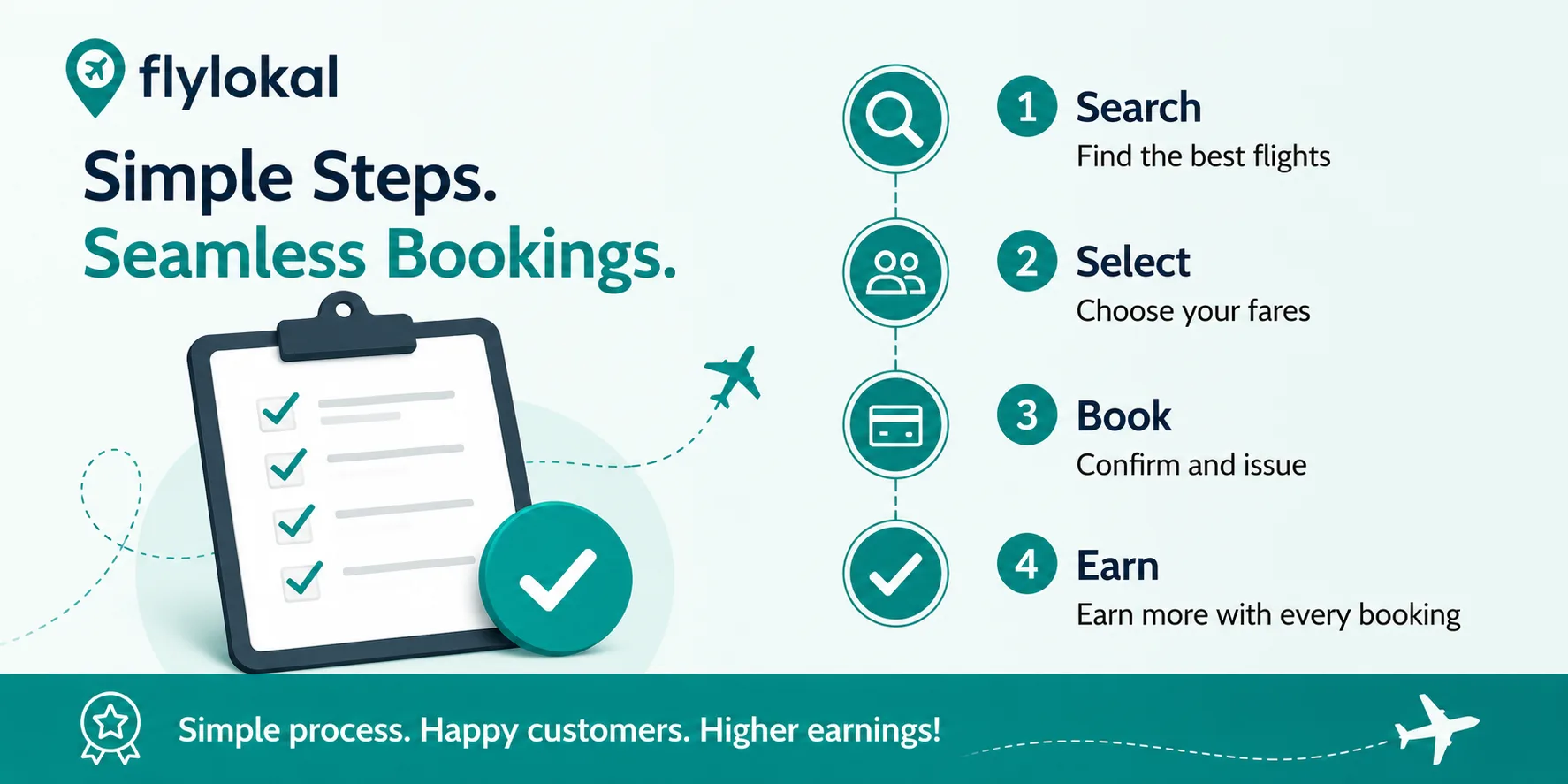 Simple Steps. Seamless Bookings